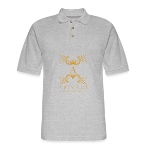 Men's Pique Polo Shirt - heather gray
