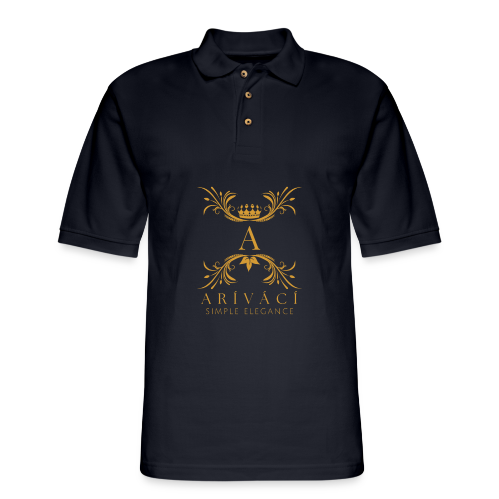 Men's Pique Polo Shirt - midnight navy
