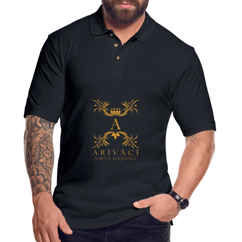 Men's Pique Polo Shirt - midnight navy