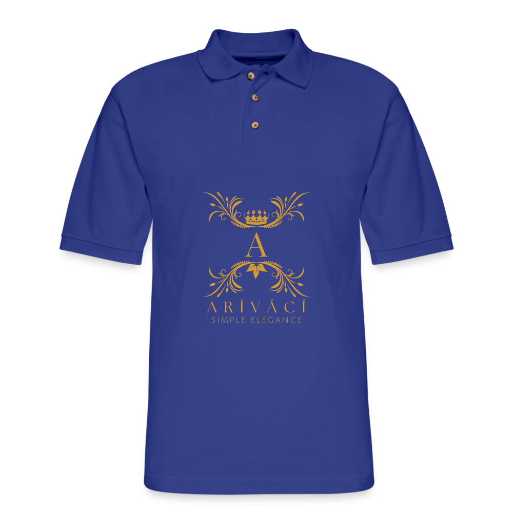 Men's Pique Polo Shirt - royal blue