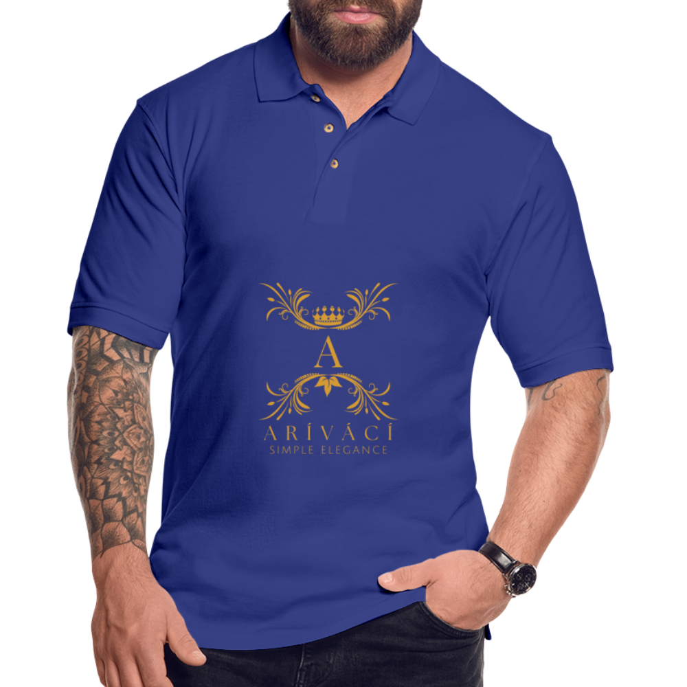 Men's Pique Polo Shirt - royal blue