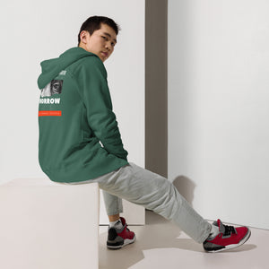 Burning Checks Unisex fleece zip up hoodie