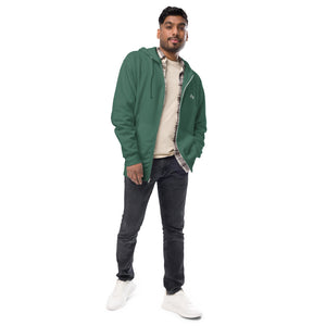 Burning Checks Unisex fleece zip up hoodie