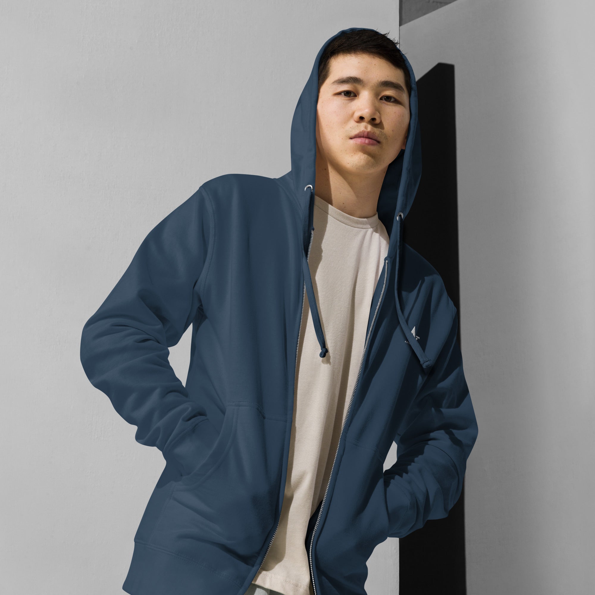 Burning Checks Unisex fleece zip up hoodie